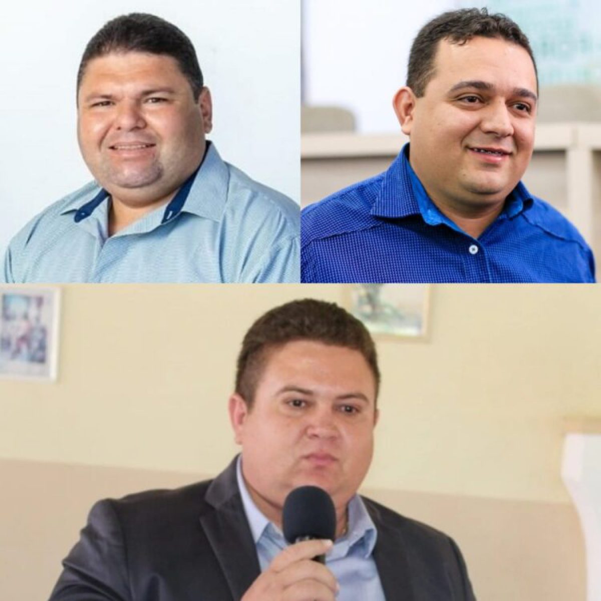 Em cima, Admaelton Bezerra e Toninho de Caridade; em baixo, Tairo Mesquita (Foto: Divulgação)